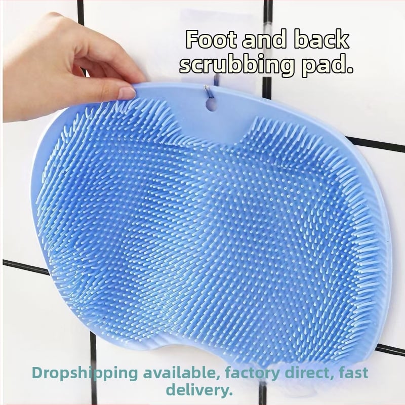 Neslystantis silikoninis pėdų trynimo artefaktas, tinginio nugaros trynimo pagalvėlė voniai, siurbimo taurelė, stipri nugaros valymo vonios sienų plovimo pagalvėlė