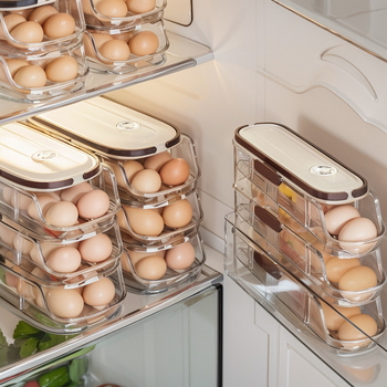 Kiaušinių laikymo dėžė, šaldytuvo šoninės durys, kiaušinių laikymo dėžė, kiaušinių volelis, virtuvės kiaušinių ridenimo lentynėlė, kiaušinių volelis, dėžutė
