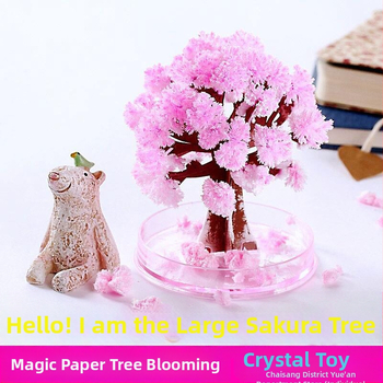 Tarpvalstybinis popierinių eglutės žydinčių vaikų „pasidaryk pats“ magiško augimo krištolinių eglutės žaislų, spalvotų Kalėdų eglučių gamintojų didmeninė prekyba tiekėjas