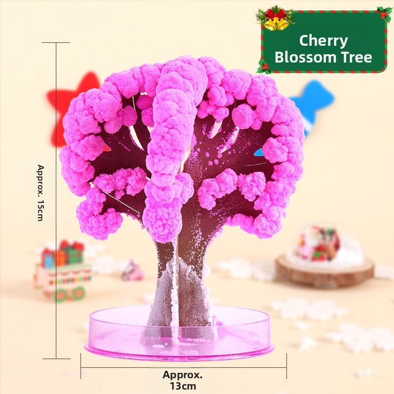 Tarpvalstybinis popierinių eglutės žydinčių vaikų „pasidaryk pats“ magiško augimo krištolinių eglutės žaislų, spalvotų Kalėdų eglučių gamintojų didmeninė prekyba tiekėjas