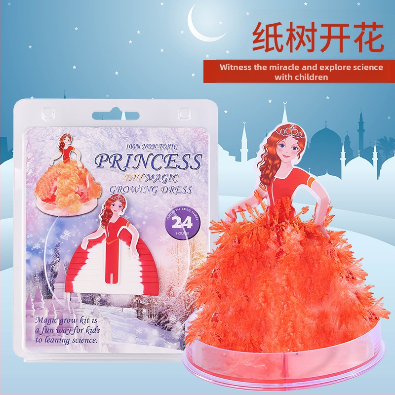 Tarpvalstybinis popierinių eglutės žydinčių vaikų „pasidaryk pats“ magiško augimo krištolinių eglutės žaislų, spalvotų Kalėdų eglučių gamintojų didmeninė prekyba tiekėjas