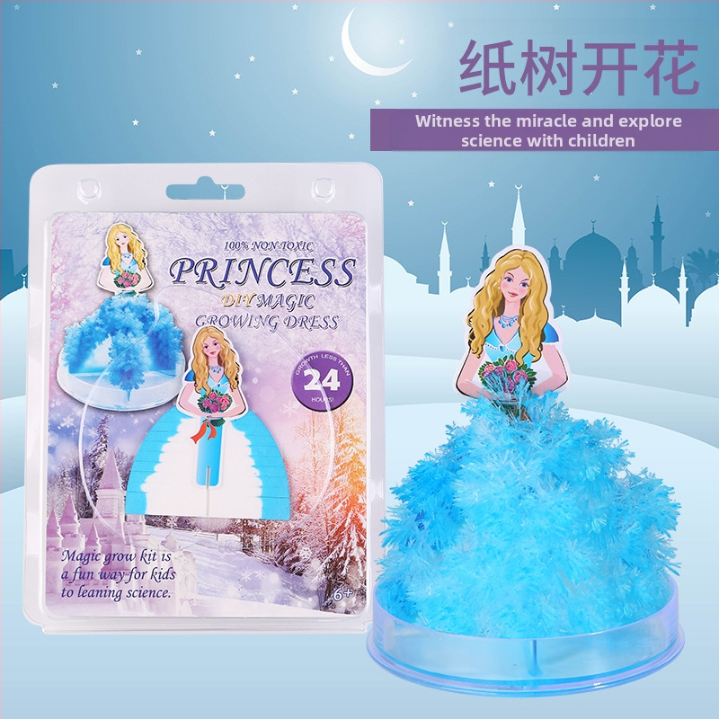 Tarpvalstybinis popierinių eglutės žydinčių vaikų „pasidaryk pats“ magiško augimo krištolinių eglutės žaislų, spalvotų Kalėdų eglučių gamintojų didmeninė prekyba tiekėjas