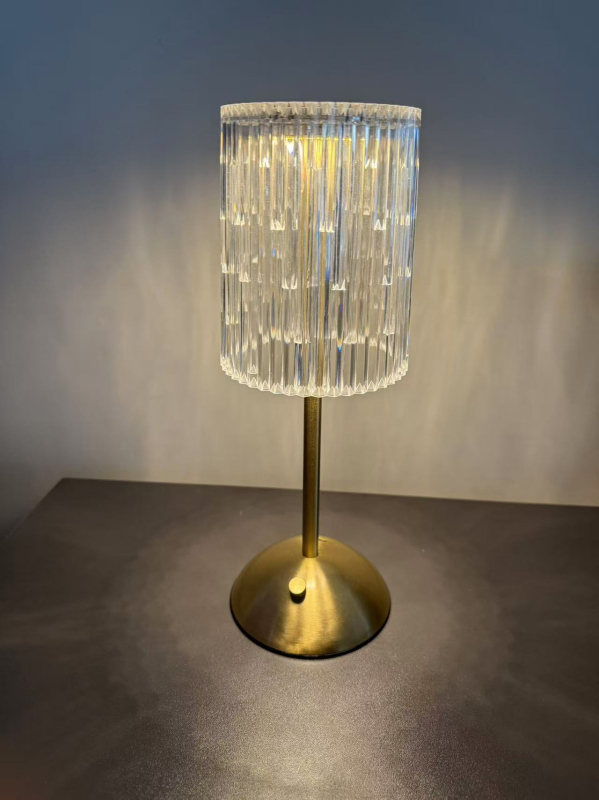 Vrhunska stolna lampa za spavaću sobu, noćna lampa, luksuzna noćna lampa za glavnu spavaću sobu, punjiva noćna lampa, kristalna retro atmosferska lampa