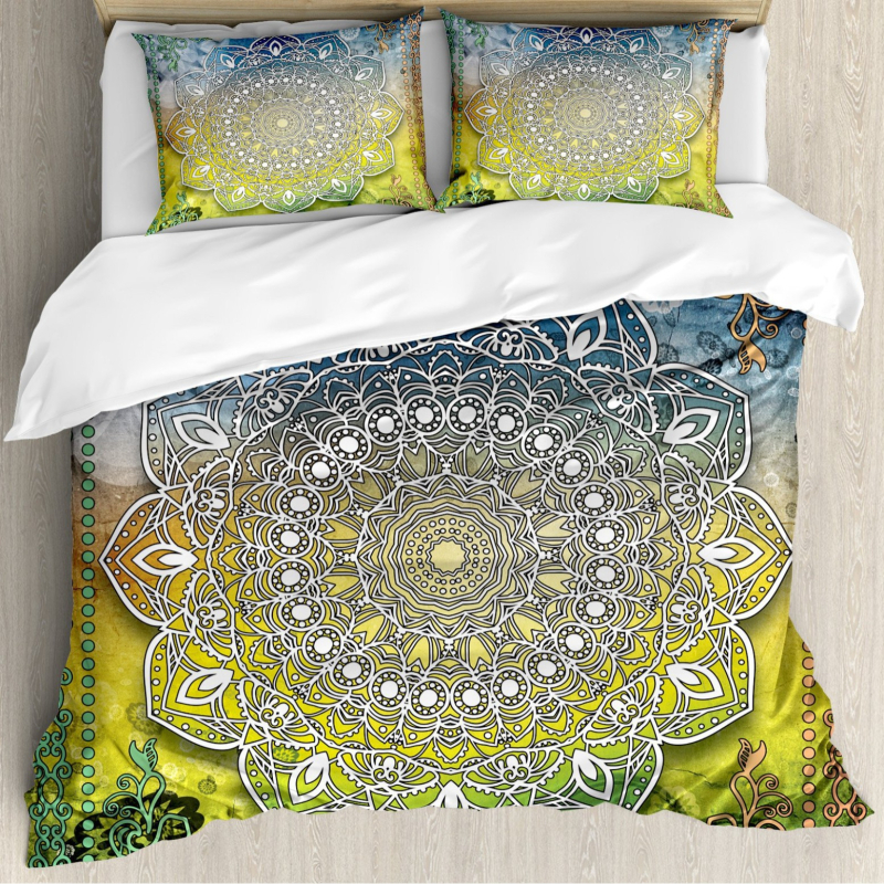 Mandala bohemiško gėlių patalynės komplektas, madingas spausdintas poliesterio antklodės užvalkalas, kryžminis, namų tekstilės rinkinys