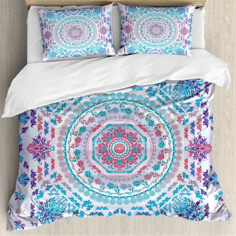 Mandala bohemiško gėlių patalynės komplektas, madingas spausdintas poliesterio antklodės užvalkalas, kryžminis, namų tekstilės rinkinys