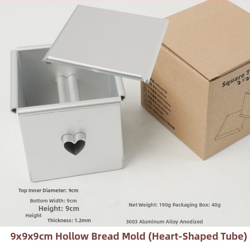 250 γρ. φόρμα τοστ τετράγωνη φόρμα κέικ, φόρμα ψωμιού σάντουιτς, τετράγωνη φόρμα κέικ, αρχαία φόρμα κέικ, παχιά