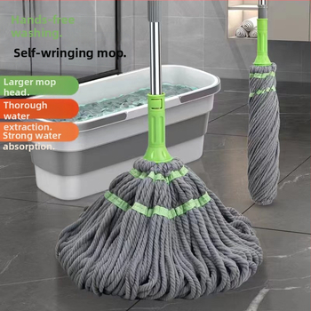 Bicaso pöörlev mopp majapidamiseks, käed-vabad, vastupidav mopi vahetuspea, märg ja kuiv kaheotstarbeline mopp