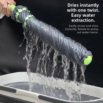 Bicaso pöörlev mopp majapidamiseks, käed-vabad, vastupidav mopi vahetuspea, märg ja kuiv kaheotstarbeline mopp