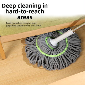 Bicaso pöörlev mopp majapidamiseks, käed-vabad, vastupidav mopi vahetuspea, märg ja kuiv kaheotstarbeline mopp