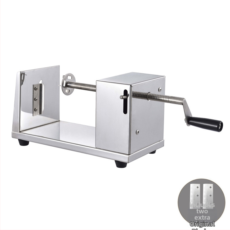 Komercinis nerūdijančio plieno bulvių bokštas Mašina Rankinis bulvių bokštas Bulvių pjaustyklė bulvių traškučių mašina Bulvių mašina Cikloninė bulvių mašina