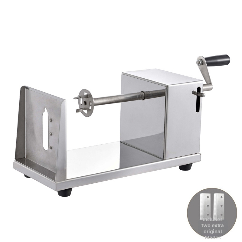 Komercinis nerūdijančio plieno bulvių bokštas Mašina Rankinis bulvių bokštas Bulvių pjaustyklė bulvių traškučių mašina Bulvių mašina Cikloninė bulvių mašina