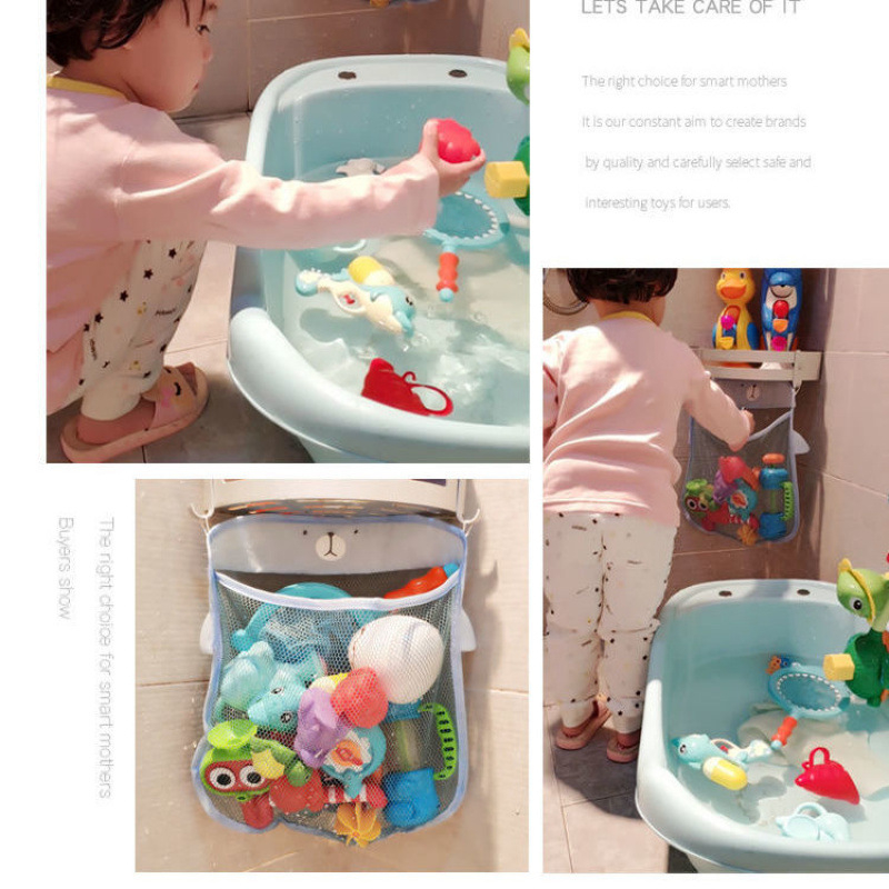Vonios kambario žaislai, kūdikių vonios animacinių filmukų pakabinimo krepšys, vaikų prausimosi reikmenys, vandens laikymo krepšys, tiesioginiai pardavimai užsienyje