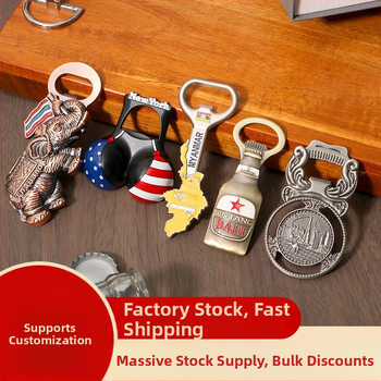 Raktáron határokon átnyúló Thaiföld Egyesült Államok Mianmar hűtőszekrény matrica sörnyitó cinkötvözet személyre szabott utazási emlékajándék sörnyitó