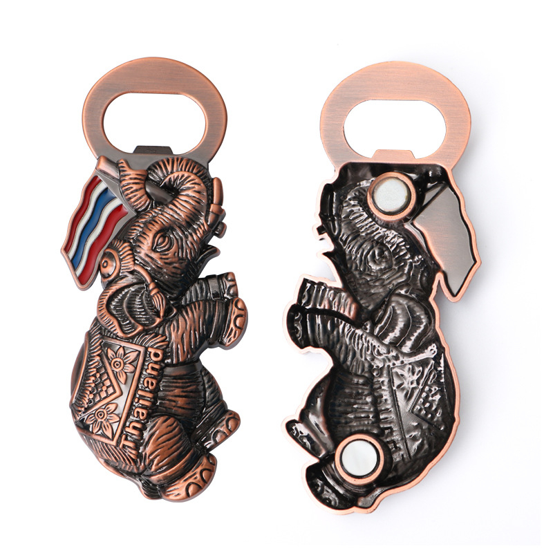 Raktáron határokon átnyúló Thaiföld Egyesült Államok Mianmar hűtőszekrény matrica sörnyitó cinkötvözet személyre szabott utazási emlékajándék sörnyitó