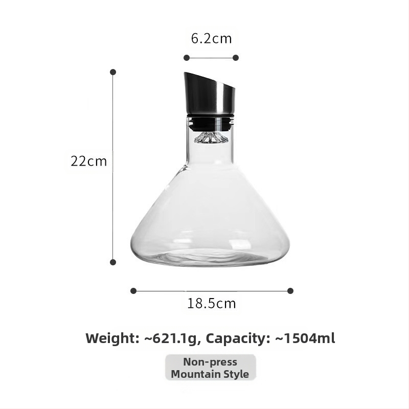 Veinikarahvin klaasist filtriga veinikarahvin Kodu loominguline jäämäe põhjaga juga kiire hulgimüük