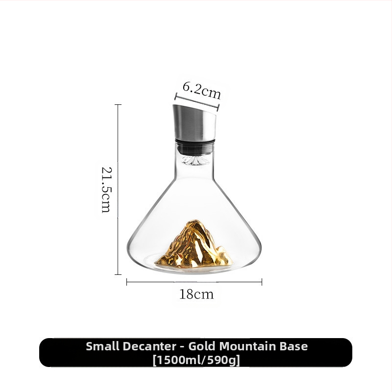 Veinikarahvin klaasist filtriga veinikarahvin Kodu loominguline jäämäe põhjaga juga kiire hulgimüük