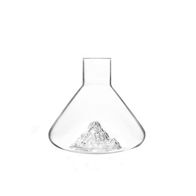 Veinikarahvin klaasist filtriga veinikarahvin Kodu loominguline jäämäe põhjaga juga kiire hulgimüük