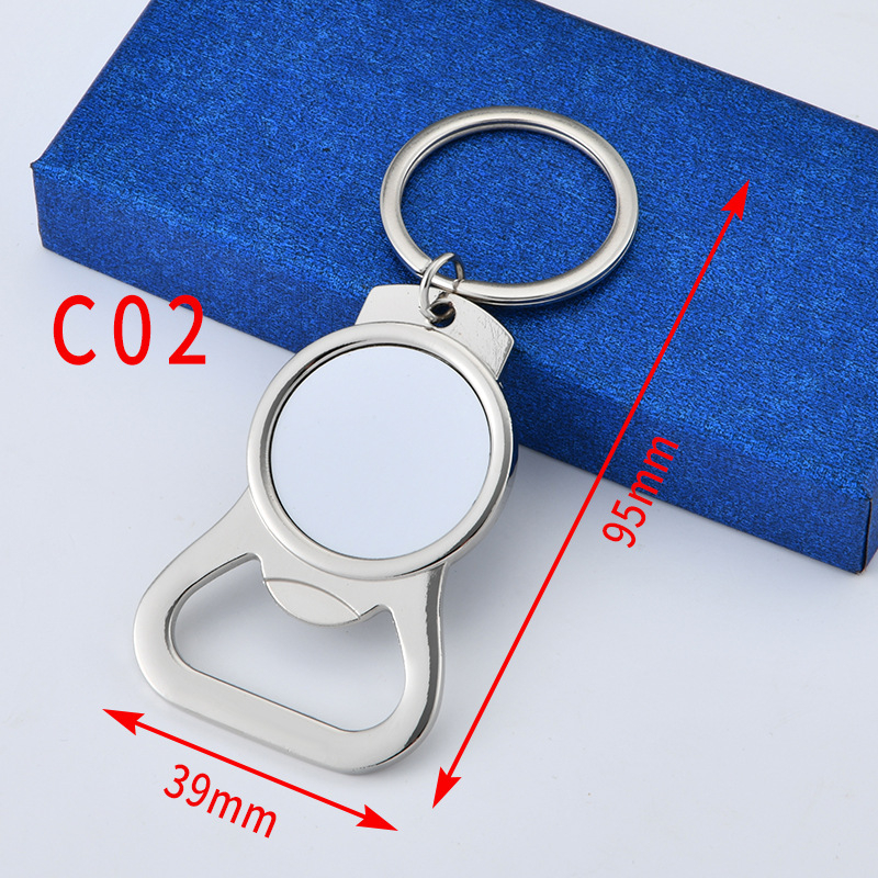 Metallist pudeliavaja võtmehoidja termoülekande võtmehoidja sublimatsiooniga võtmehoidja termoülekande tarbekaubad isetegemise toorik