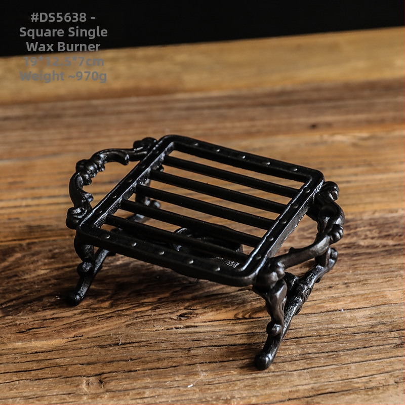 Европейски стил Ретро чугунен чайник Кафе Алкохолна печка Свещ Настолна лампа Хотелски аксесоари за дома Орнаменти Топлоизолационен държач