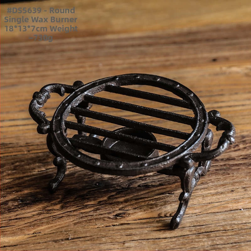 Европейски стил Ретро чугунен чайник Кафе Алкохолна печка Свещ Настолна лампа Хотелски аксесоари за дома Орнаменти Топлоизолационен държач