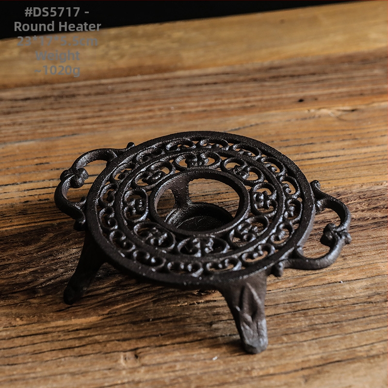 Европейски стил Ретро чугунен чайник Кафе Алкохолна печка Свещ Настолна лампа Хотелски аксесоари за дома Орнаменти Топлоизолационен държач