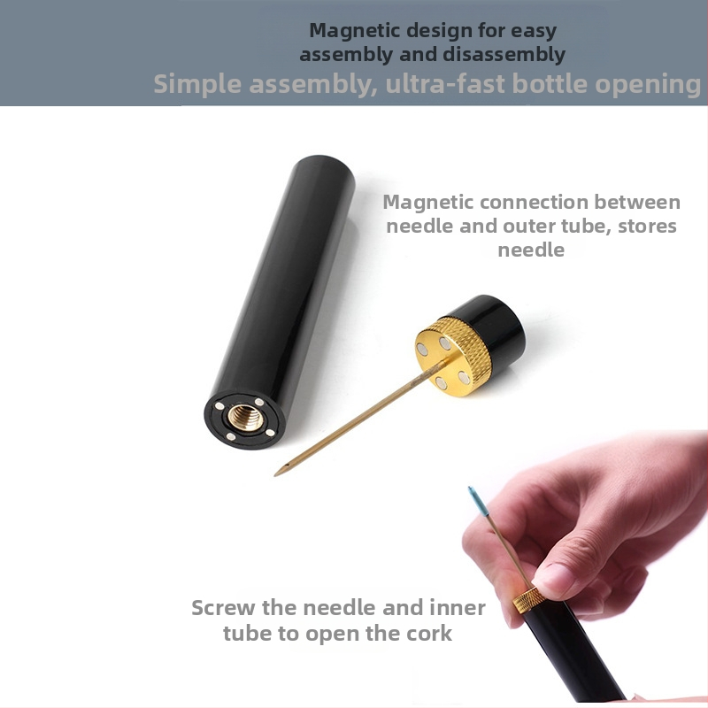 Трансгранична автоматична отварачка за бутилки с въздушно налягане, тип игла, отварачка за бутилки с въздушно налягане, отварачка за вино с въздушно налягане, производител на отварачка за вино на едро