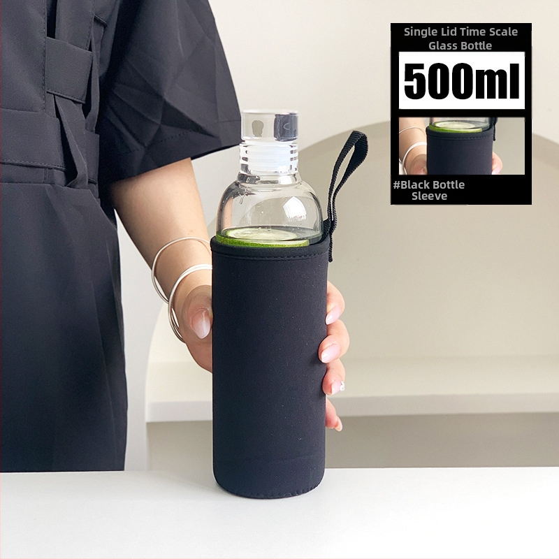 Aukštai temperatūrai atsparus paprastas vandens puodelis su svarstyklėmis, universalus arbatos ir gėrimo puodelis, buitinis moteriškas stiklinis puodelis, didelio borosilikatinio stiklo puodelis