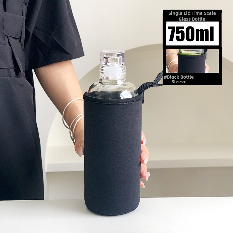 Aukštai temperatūrai atsparus paprastas vandens puodelis su svarstyklėmis, universalus arbatos ir gėrimo puodelis, buitinis moteriškas stiklinis puodelis, didelio borosilikatinio stiklo puodelis