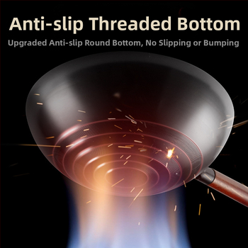 Ühes tükis tarne vanaaegne ümara põhjaga raudpott keeleotsaga libisemiskindla põhjaga majapidamispott katmata nitriidiga keedetud raudpott