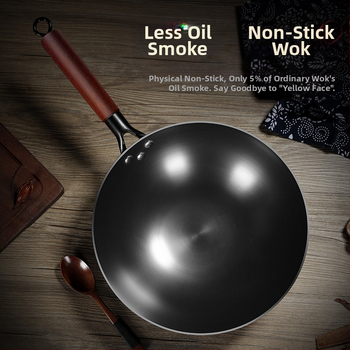 Ühes tükis tarne vanaaegne ümara põhjaga raudpott keeleotsaga libisemiskindla põhjaga majapidamispott katmata nitriidiga keedetud raudpott