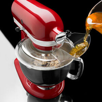 4,8 l pilamo skydo (KN1PS) tešlos maišytuvo deflektoriaus permatomam dangteliui „KitchenAid“