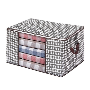 Houndstooth-kujuline hoiukott majapidamisriiete jaoks, sulejopede hoiukott, muu korraldus, kolimispagasi kott, reisiladu