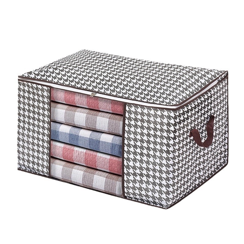 Houndstooth-kujuline hoiukott majapidamisriiete jaoks, sulejopede hoiukott, muu korraldus, kolimispagasi kott, reisiladu