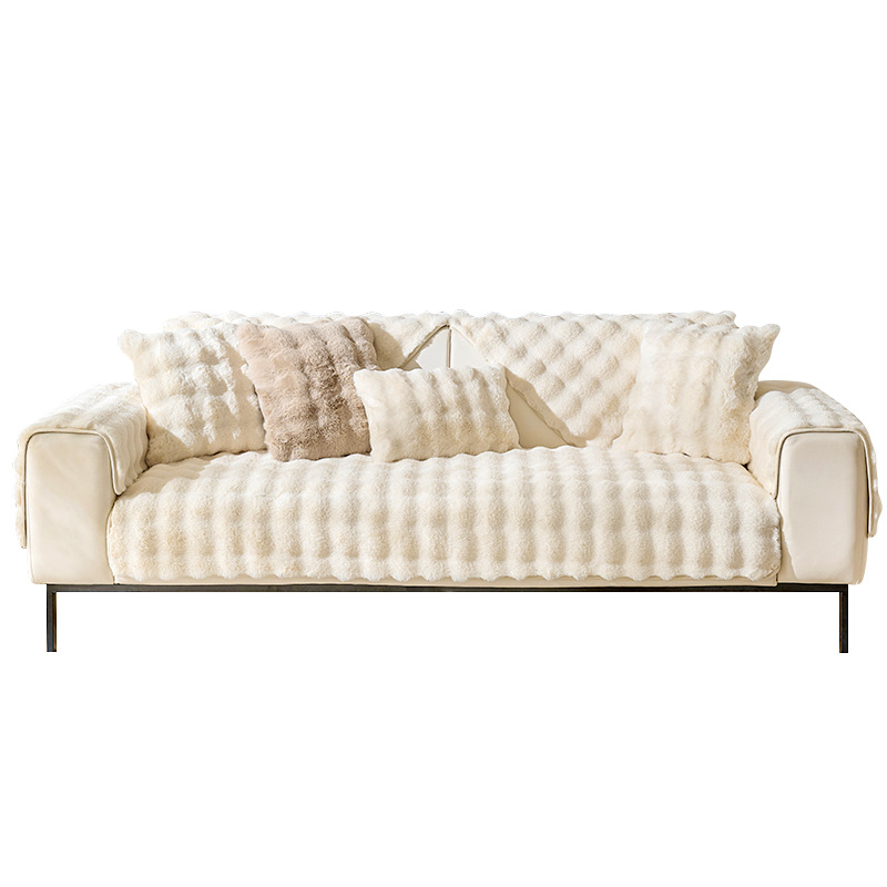 Заешко кадифено интернет популярно възглавничка за диван Зимна удебелена плюшена възглавница Неплъзгаща се кожена калъфка за диван Есен и зима Нова платнена кърпа