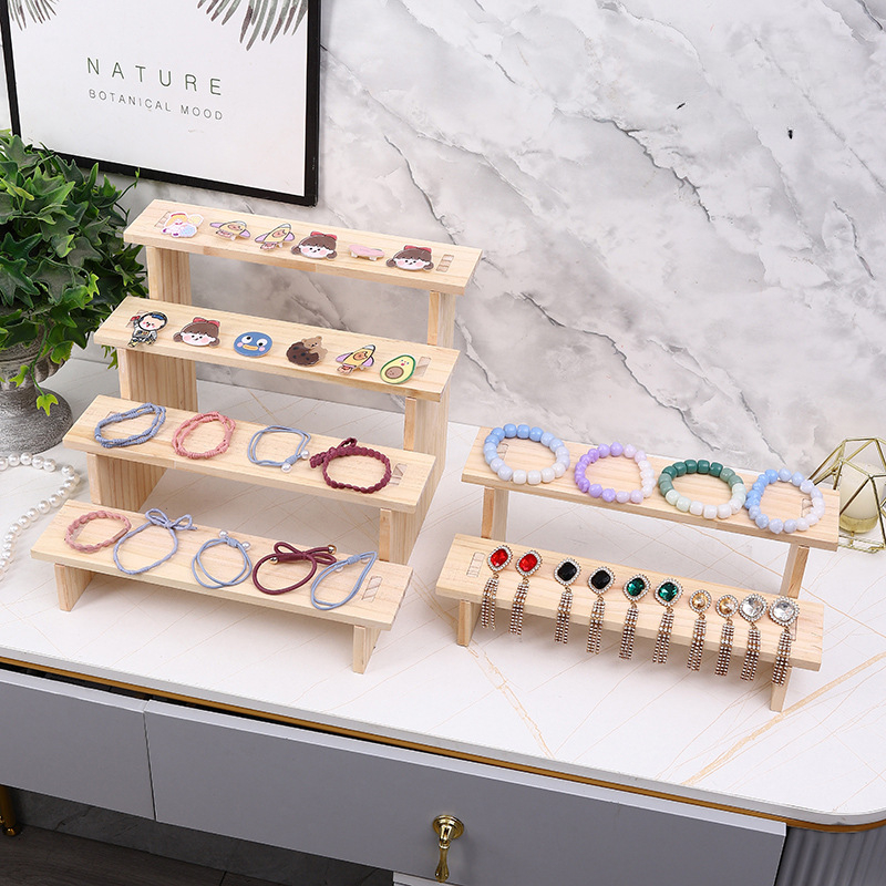 „Bianya“ medžio masyvo kopėčių papuošalų demonstravimo lentyna, papuošalų demonstravimo stalas, papuošalų papuošalų demonstravimo lentyna, gyvų prekystalių laikymo lentyna