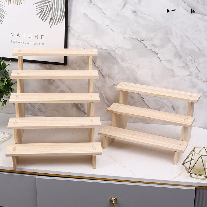 „Bianya“ medžio masyvo kopėčių papuošalų demonstravimo lentyna, papuošalų demonstravimo stalas, papuošalų papuošalų demonstravimo lentyna, gyvų prekystalių laikymo lentyna