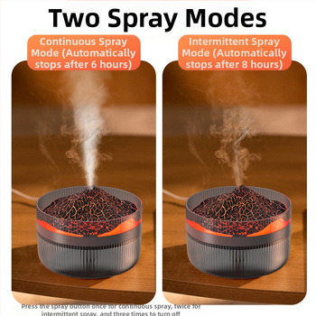 2024 m. tarpvalstybinis naujas 2 l vulkaninės aromaterapijos aparatas, daugiafunkcis liepsnos drėkintuvas, didelės talpos, smarkaus rūko aromaterapija X20