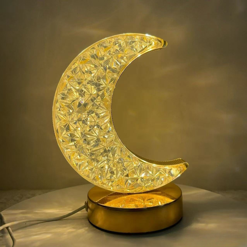 Tarpvalstybinis kūrybinis akrilinis tako stalo šviestuvas, liečiamas, trijų spalvų, kintamos šviesos, tinkantis miegamajam, svetainei, darbo kambariui