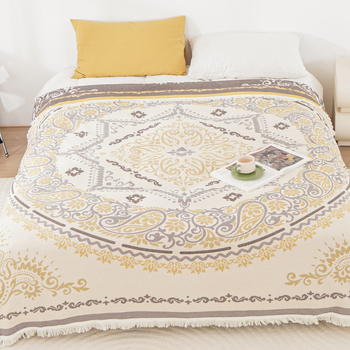 Tarpvalstybinis grynos medvilnės kutais margintas marlės rankšluostis, grynos medvilnės pynių užvalkalas, viengulė dvigulė lova, daugiafunkcis sofos marlės užklotas, antklodė