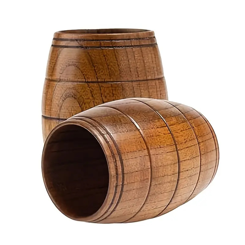 Japāņu stila vintage koka tējas krūze ar lielu vēdera krūzi, jujube koka alus krūze, koka ūdens krūze, masīvkoka sake krūze restorānam