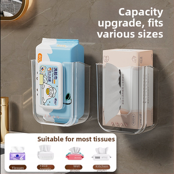 Siurbimo puodelio servetėlių laikymo dėžutė Servetėlių dėžutė, tvirtinama prie sienos Veido prausimosi dėžutė Virtuvės tualetas Pakabinama tualeto dėžutė popieriui