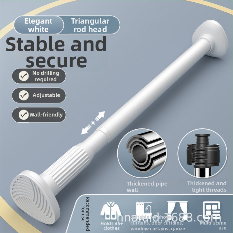 Mulgustamata teleskoopvardaga riidekuivatusvarras Naelteta riidepuu Roostevabast terasest kardinapuu riputusvarras Uksekardin Garderoobi tugivarras Dušikardina varras