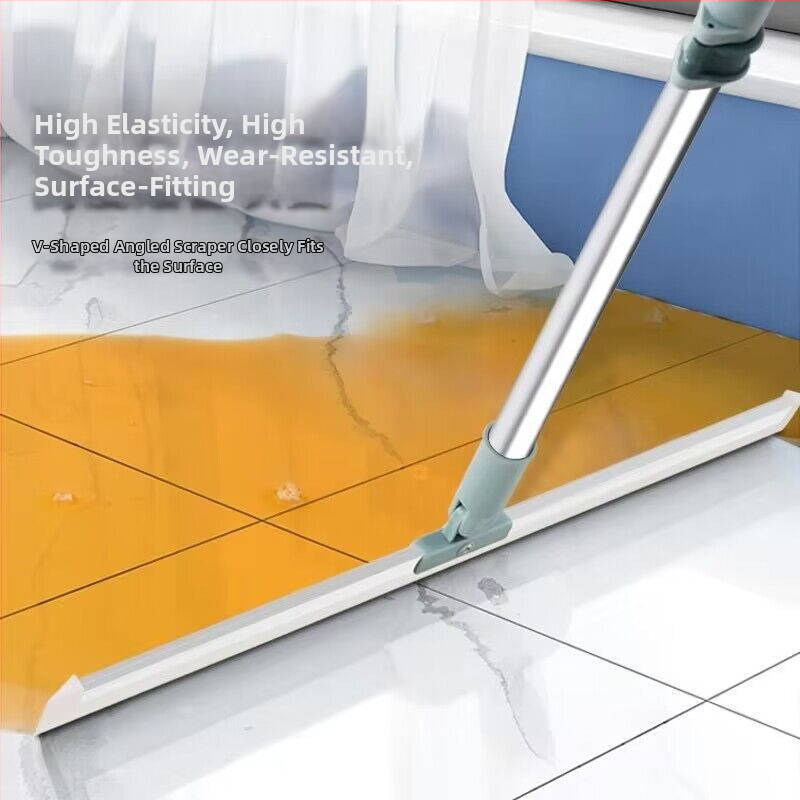 Силиконова метла за почистване на подове за баня, тоалетна, многофункционална четка за коса за чистачки