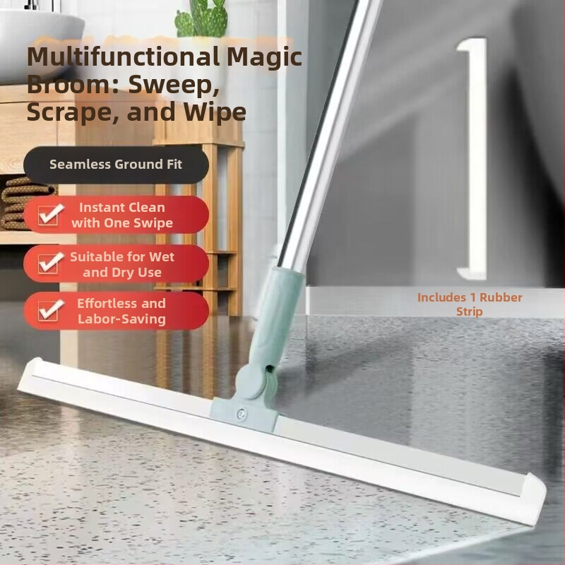 Grindų valytuvo stebuklinga šluota silikoninė grindų valymo šluota vonios kambariui su tualetu daugiafunkcis valytuvo plaukų šepetys
