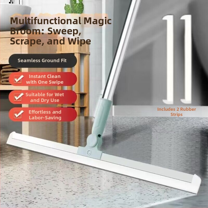 Grindų valytuvo stebuklinga šluota silikoninė grindų valymo šluota vonios kambariui su tualetu daugiafunkcis valytuvo plaukų šepetys