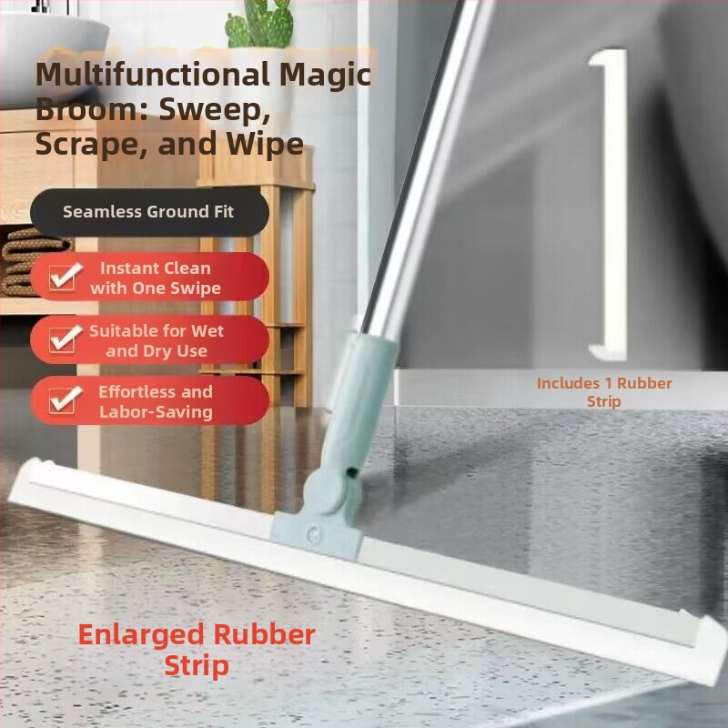 Grindų valytuvo stebuklinga šluota silikoninė grindų valymo šluota vonios kambariui su tualetu daugiafunkcis valytuvo plaukų šepetys