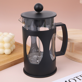 Amerikietiškas kavos virimo aparatas su dideliu borosilikatinio stiklo kiekiu nešiojamas buitinis arbatinukas arbatos virimo aparatas deimanto formos prancūziškas presas prancūziškas presas