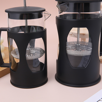 Amerikietiškas kavos virimo aparatas su dideliu borosilikatinio stiklo kiekiu nešiojamas buitinis arbatinukas arbatos virimo aparatas deimanto formos prancūziškas presas prancūziškas presas