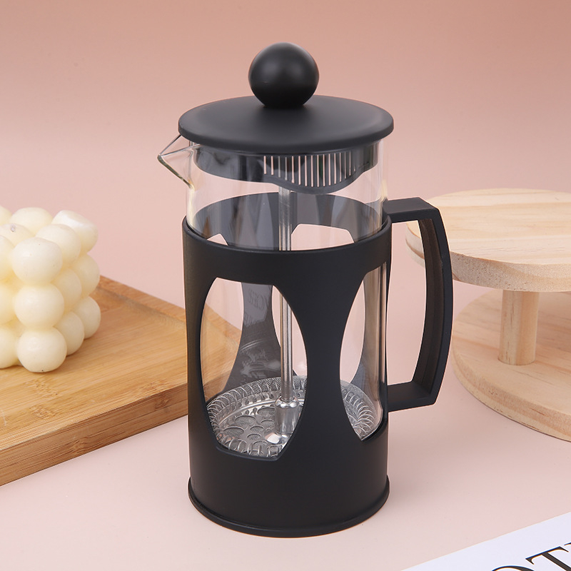 Amerikietiškas kavos virimo aparatas su dideliu borosilikatinio stiklo kiekiu nešiojamas buitinis arbatinukas arbatos virimo aparatas deimanto formos prancūziškas presas prancūziškas presas