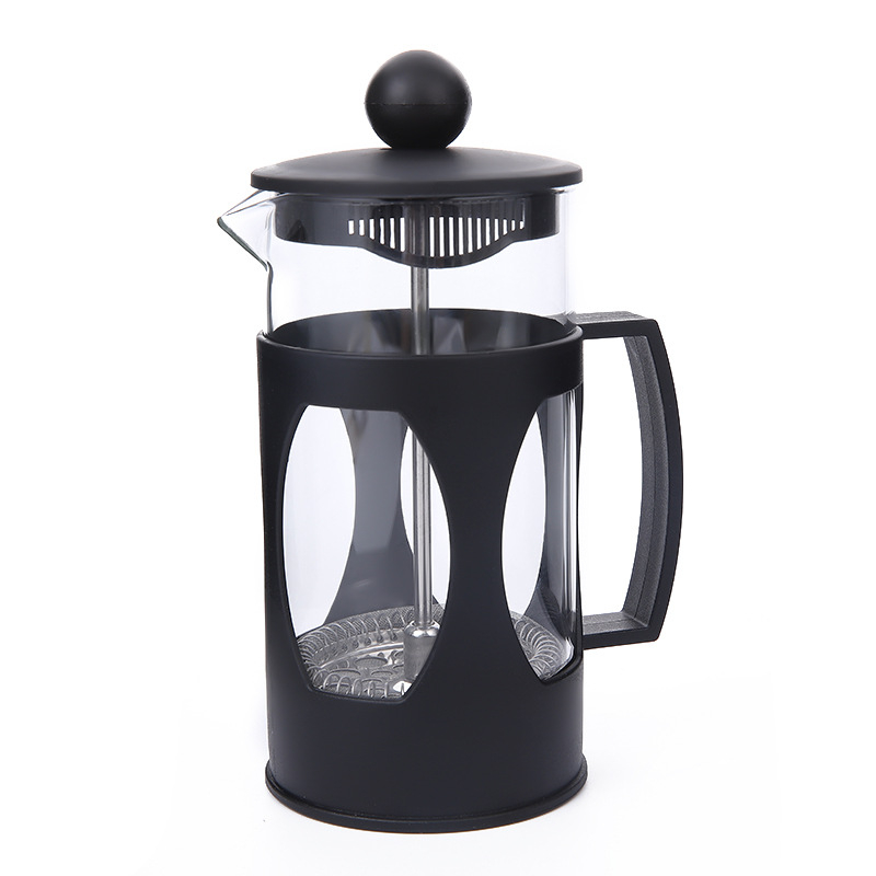 Amerikietiškas kavos virimo aparatas su dideliu borosilikatinio stiklo kiekiu nešiojamas buitinis arbatinukas arbatos virimo aparatas deimanto formos prancūziškas presas prancūziškas presas